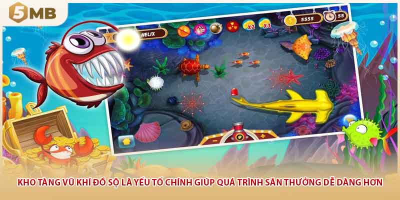 Kho tàng vũ khí đồ sộ là yếu tố chính giúp quá trình săn thưởng dễ dàng hơn