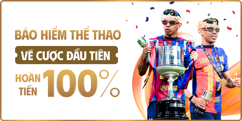 thưởng 100% thể thao