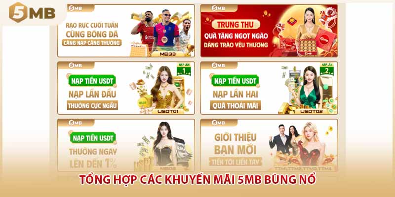 Tổng hợp các khuyến mãi 5MB bùng nổ