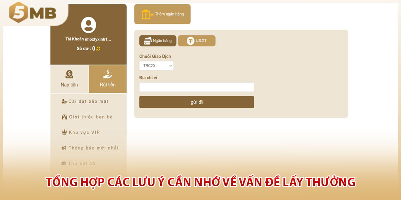 Tổng hợp các lưu ý cần nhớ về vấn đề lấy thưởng